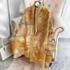 Winter New Cashew Flower Imitation Cashmere Warm Fringed Scarf Women's Fashion Short Beard Air-conditioned Room Shawl Outside