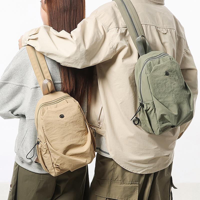 Однотонный легкий нагрудный рюкзак унисекс большой емкости для путешествий и поездок на работу