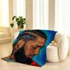 Nipsey Hussle Rapper Throw 240g flannel blanket, suitable for sofas, beds, offices,  exquisite gift blankets