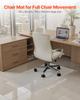 VEVOR Chair Mat, 765 x 1215 mm Transparent Office Chair Mat for Hard Floors, Floor Protector for Rolling Chairs, Non-Slip & Easy to Clean