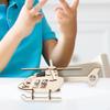 Wooden Science Project Model Kit DIY Assembly Solar Helicopter Educational Toy Building for