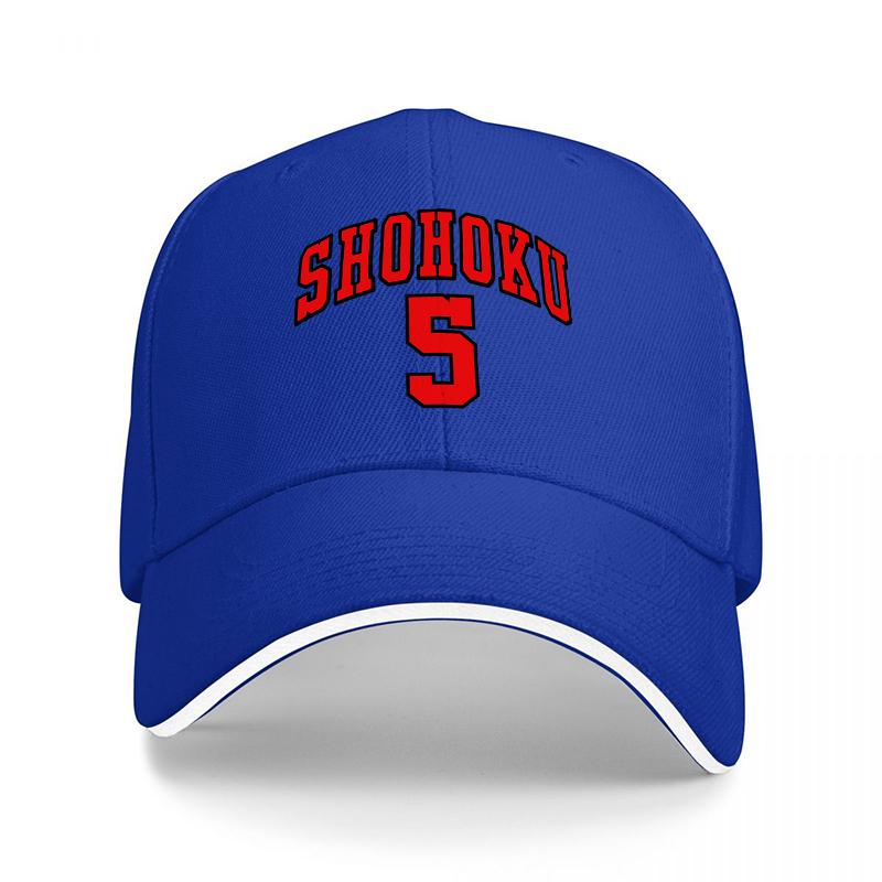 SHOHOKU BASEBALL CAP BLACK RED EMBROIDERED SPORTS HAT CLASSIC FIT ADJUSTABLE DESIGN FOR Unisex AND Women FAN ACCESSORY
