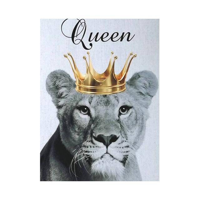 Семья льва, Корона, принт, холст, картина, галерея, Настенный декор, постеры, абстрактные животные с автографом, черно-белые фотографии, подарок