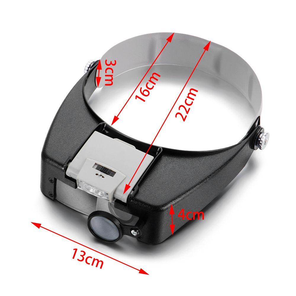 Светодиодный освещенный козырек Ювелирные инструменты Лупы для ремонта Ювелирная лупа