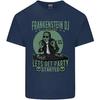 DJ Frankenstein Funny Music Vinyl Halloween Unisexs Cotton TShirt Tee Top