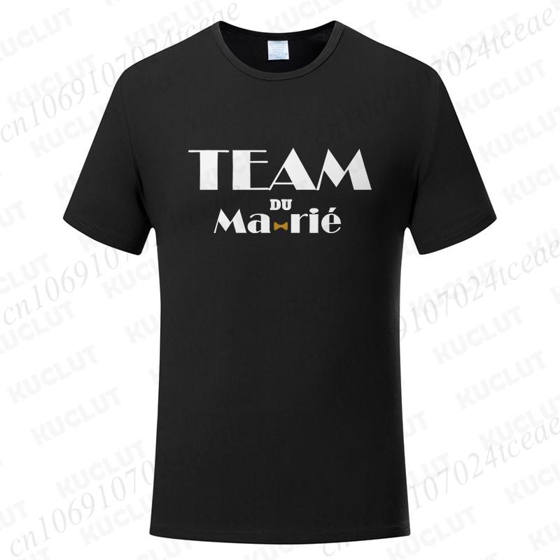 French Evg Team Future Groom Best Unisex Tshirt Wedding Party Squad Groomsunisex Tops Boyfriend Single Farewell Bachelor Party Tees