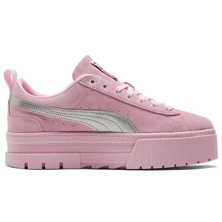 Dua Lipa x Puma Mayze Suede Pink Lady Женские кроссовки Puma-Silver 388738-01