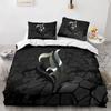 Комплект постельного белья Death Note Single Twin Full Queen King Size Bed Set Adult Kids Bedroom Duvet cover Sets 3D Print Anime Death Note A