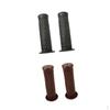 2 Pairs Motorcycle 7/8 Inch 22mm Handlebar Hand Grips Dark Grey & Brown