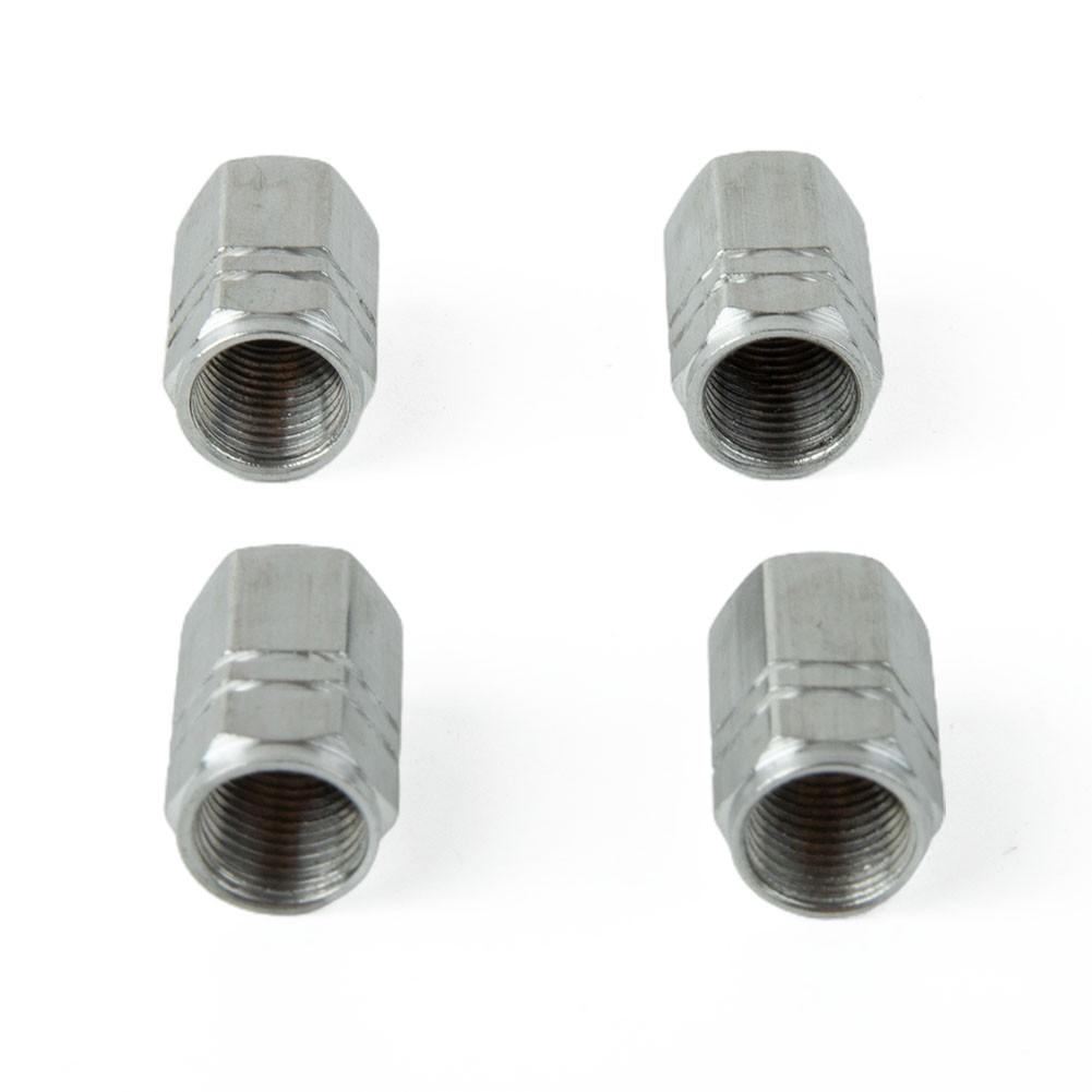 4 шт. Колпачок воздушного клапана шины Черный Алюминиевый Колпачок клапана Шток Покрышка