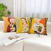 Мультяшная картина маслом вышитая милая декоративная подушка офисный стул подушка для гостиной спальня подушка для кресла чехол для подушки на окно