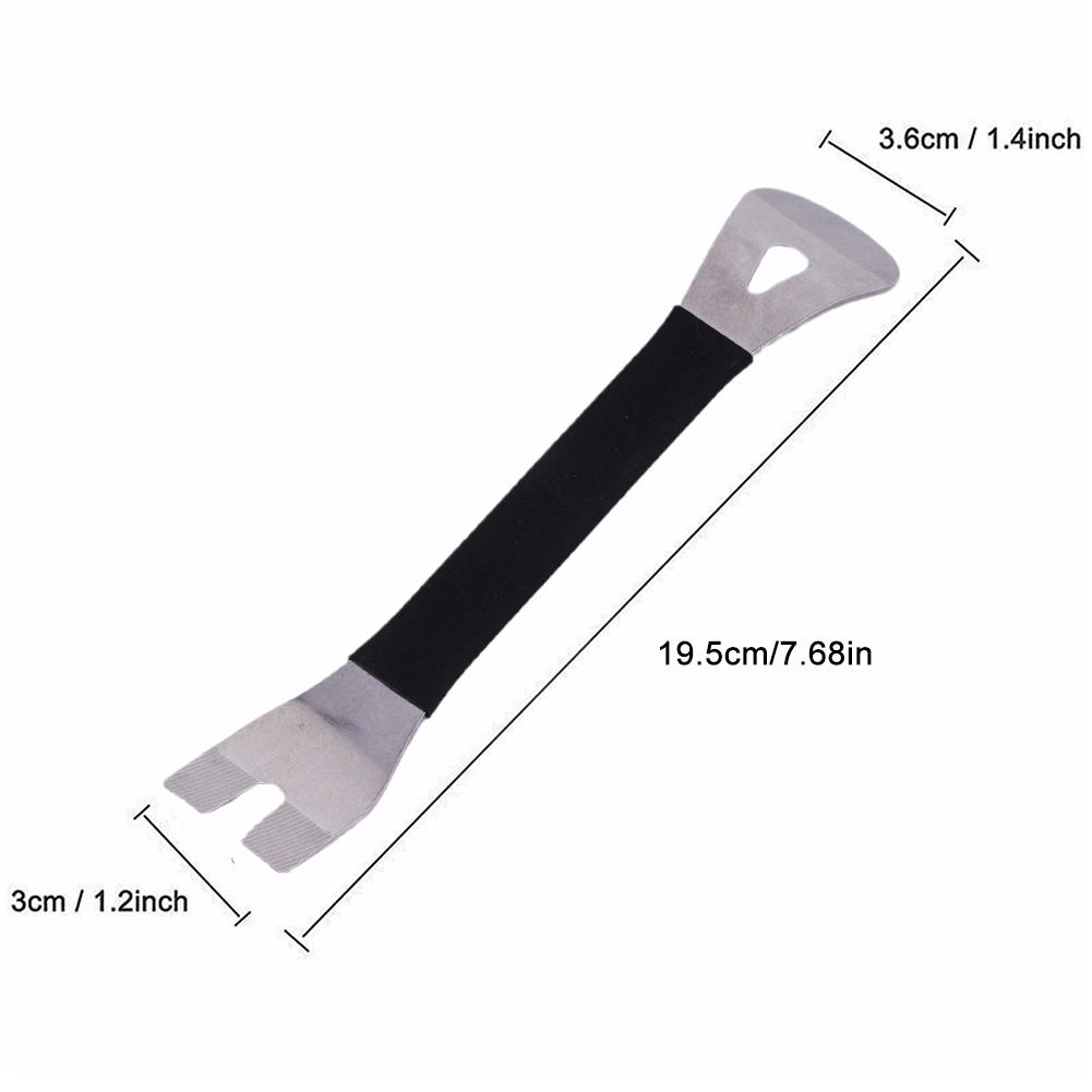 Инструмент для снятия отделки из нержавеющей стали для внутренней дверной панели, снятия крепежа аудиотерминала, двухстороннее снятие отделки D2L7