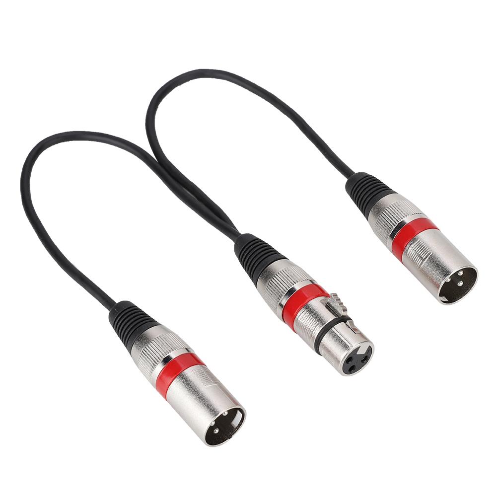 30 см XLR Female Jack to Dual Male Head Splitter Adapter o Удлинительный кабель для микрофона Canon Black