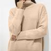 Winter Women's Versatile Solid Color Sweater Temperament Warm Women's High Neck Sweater Knitted Laydown Shirt