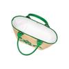 Longchamp Сумка-тоут Le Pliage 21 с вышивкой, на кнопке, из канваса с отделкой из кожи, женская сумка-тоут, зеленая 10144HCE129