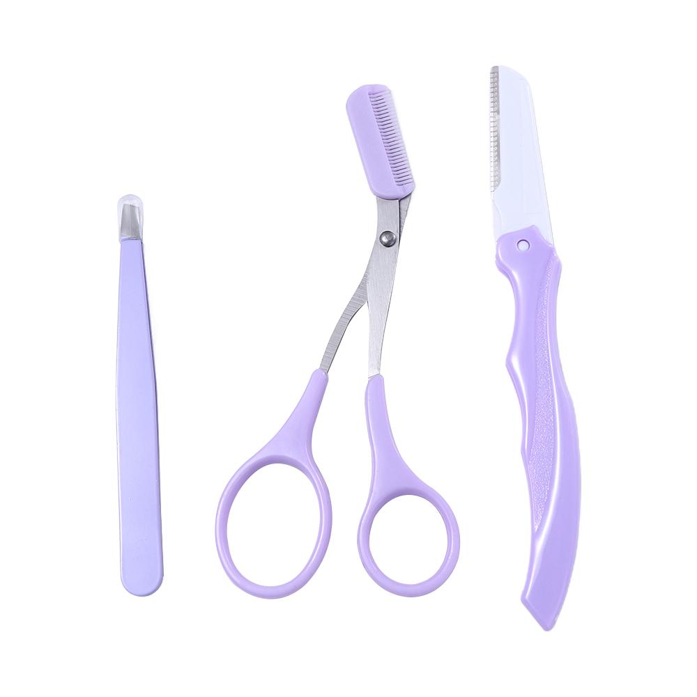 Removal Makeup Tool Eyebrow Tweezers Eye Brow Scissors Eyebrow Trimmer Set Eyebrow Clipper Comb