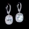 New Luxury Fashion Women's Dangle Earrings with AAA Crystal Cubic Zirconia Elegant Bridal Wedding Earring Top-quality Jewelry