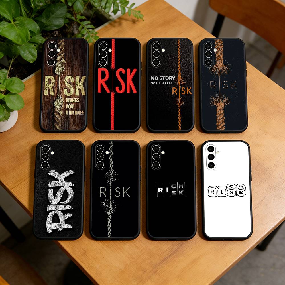 Чехол для телефона Day Trader Trading RISK RICH для Samsung Galaxy A73, A72, A71, A70, A53, A52, A51, Другие Мягкий черный чехол