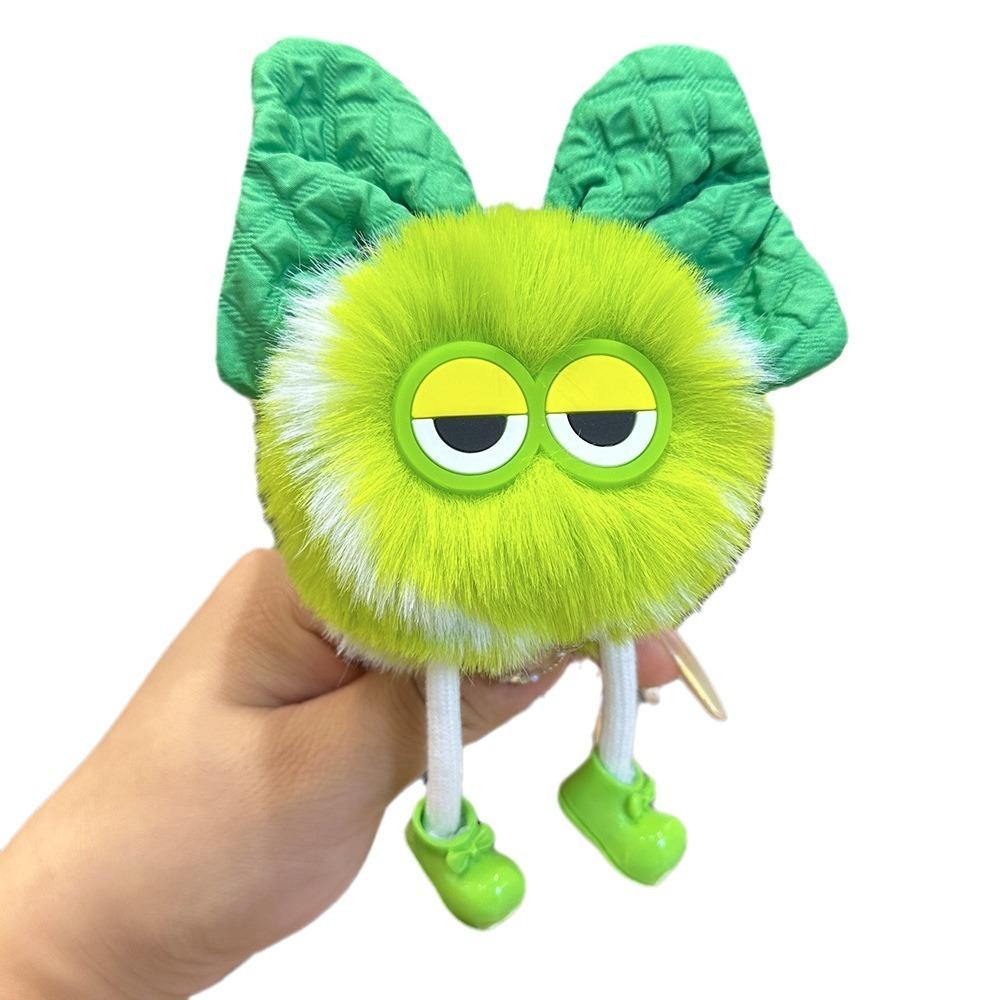 Cute Little Tennis Coal Ball Elf Car Keychain Pendant Pom-pom Book Bag Pendant Plush Doll
