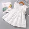 Платье для девочек, летнее платье, детская белая жилетка, платье принцессы