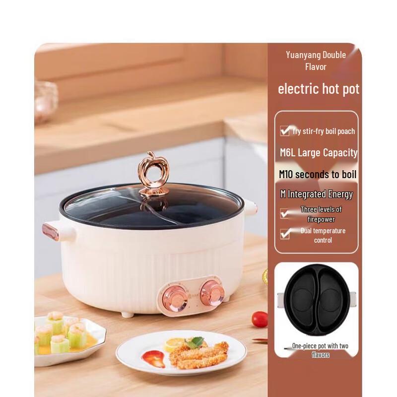 Multi-functional Electric Hot Pot with Divider