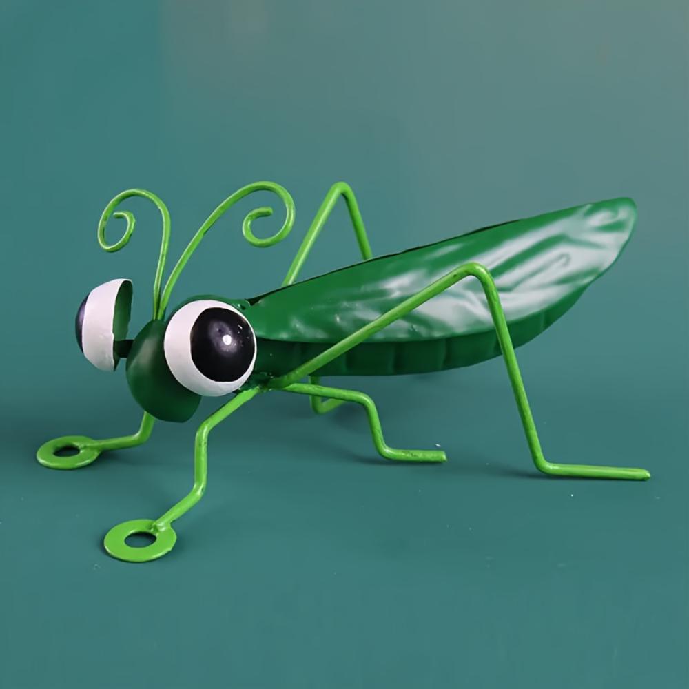 Металлическое украшение для сада в виде саранчи, 3D скульптура, настенное искусство, украшение для сада, украшение для двора, украшение для забора, украшение для стены газона, спальни, гостиной