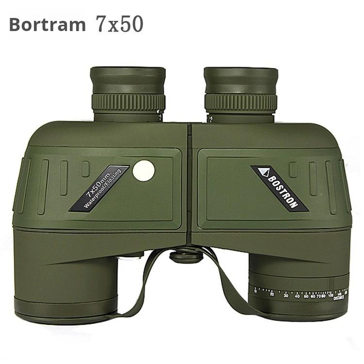 High Magnification 10X50 HD Nautical Binoculars Compass Low Light Night Vision Rangefinder Pointer Pocket Navigation