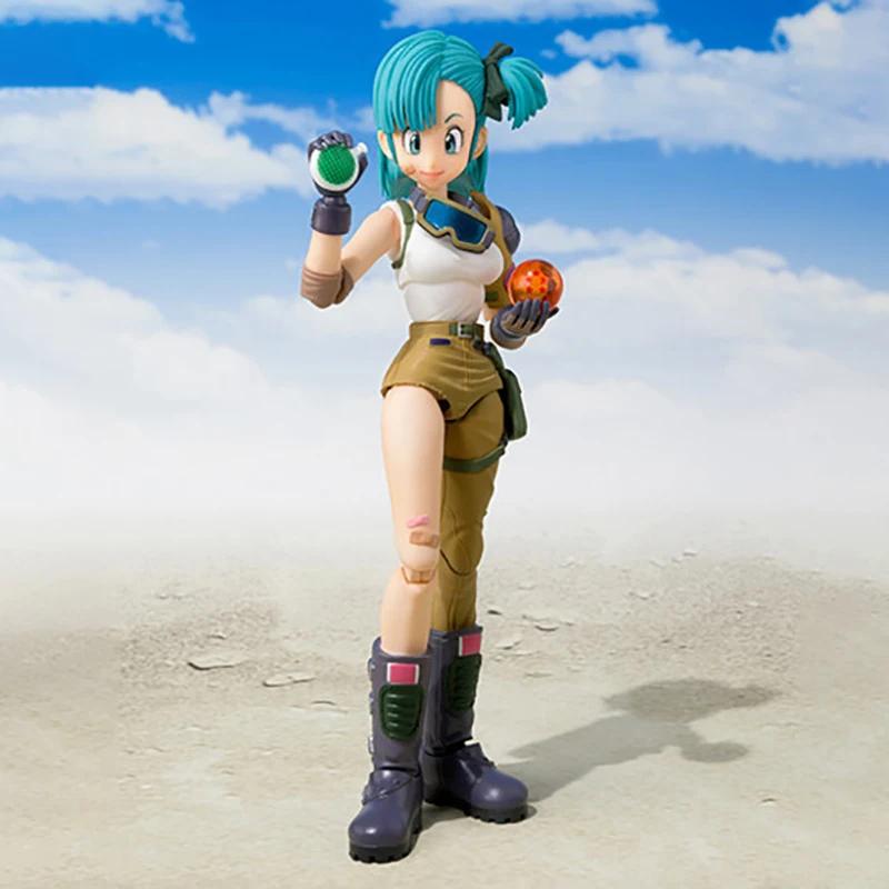 13,5 см SHF Аниме Dragon Ball Фигурки Бульма Фигурка Действия Подвижная ПВХ Коллекционная Кукла Модель Фигурки Бульмы Игрушки для Детских Подарков