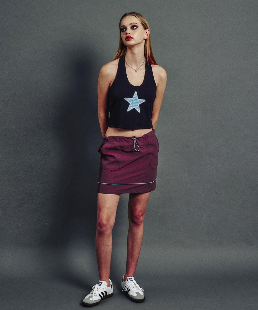 Minimal Fair Nylon Skirt Purple