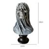 Grim Reaper Death Skull Figurine Veil Hell God Of Death Statue Realistic Ghost Sculpture Halloween Party Ornament Home Decor