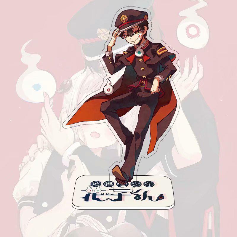 Двусторонняя акриловая фигурка-подставка Jibaku Shonen Hanako-kun Юги и Нэнэ
