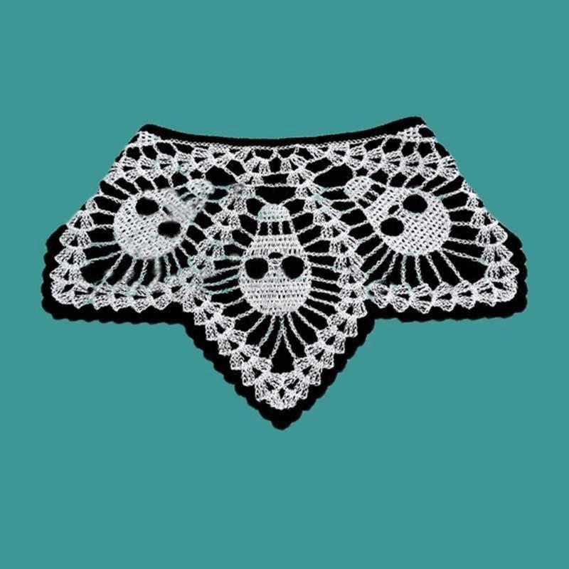 Элегантный головной платок с узором из черепов, повязка на голову, темная серия, платок-бандана, головной убор для Хэллоуина, фото-платок