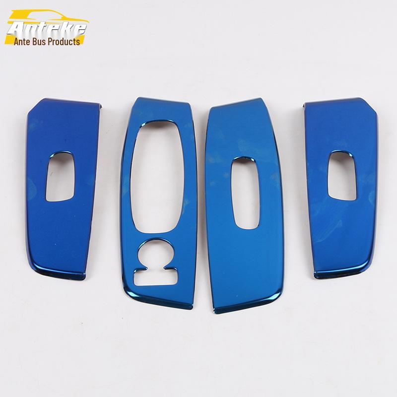 Compatible with 20 Sylphy Models: Glass Lift Sequins, Window Armrest Switch Decor Frame Sticker