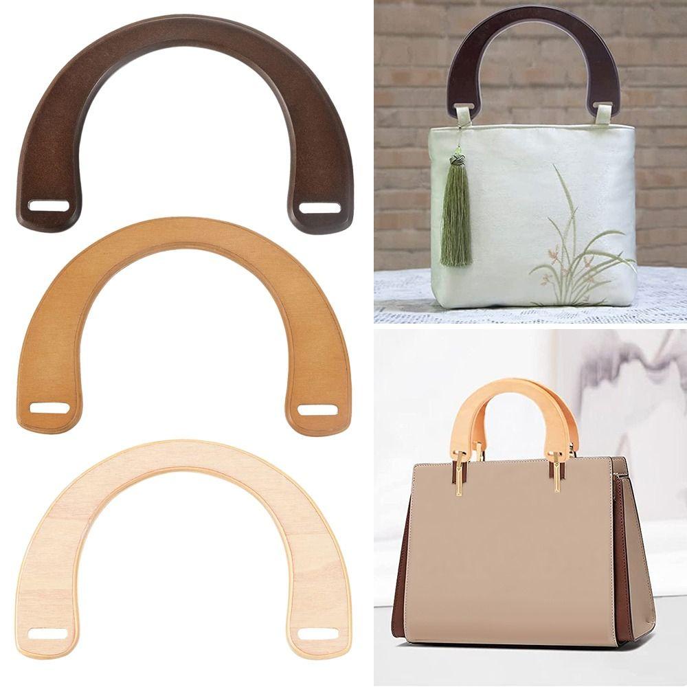 Accessories Detachable Handbag Handles Handbag Band Handle Wooden Bag Handles Shoulder Bag Strap