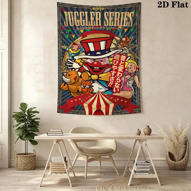 Juggler Pattern Home Decor Tapestry, Wall Hanging, Decorative RV Wall Cloth.SGT0917094