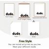PLKMN Boy Room Decor Set, Minimalistic Typography Posters for Boys Bedroom Dorm Man Cave, Dude Bro Bruh Wall Art Prints 8x10