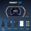 OBD2 GPS Проектор бортовой диагностики Автоэлектроника Цифровой Head Up Display Smart P17 Для HUD Предупреждение о превышении скорости Компас