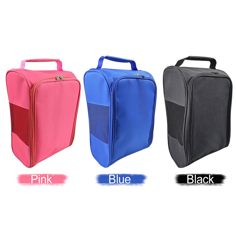 Ткань Оксфорд, сумка для обуви для гольфа, дышащая сумка для хранения кроссовок, органайзер для кроссовок для гольфа на молнии