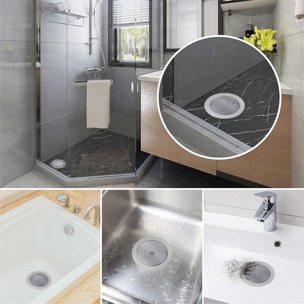 Антиблокировочный фильтр для раковины из нержавеющей стали, сетчатый сифон для слива в пол, аксессуары для кухни и ванной комнаты