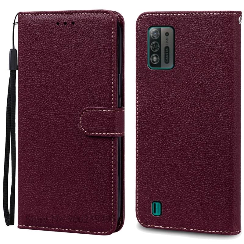 Чехол A52 Lite для ZTE Blade A52 Lite, мягкий силиконовый кожаный чехол-кошелек, чехол для ZTE Blade A52 Lite, чехол из ТПУ, задняя крышка Etui