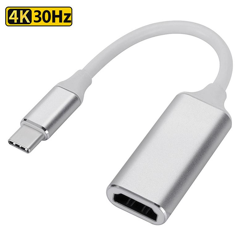 Type C To Hdmi 4K 60Hz Adapter Usb C Usb3.1 Male To Hdtv Female Converter Cable For Laptop Tablet Tv Macbook