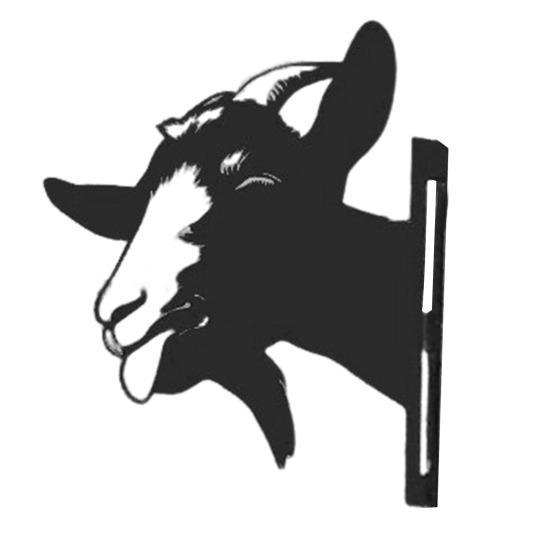 Металлический знак с изображением животных Peek-a-Boo, деревенский силуэт животного, садовый знак, выглядывающее животное, знак для фермы, наружный столб, украшение для забора из дерева