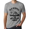 Men’s Vintage Tee Shirt Graphic T Shirt Old School All Star Since 1954 Grey Marl
