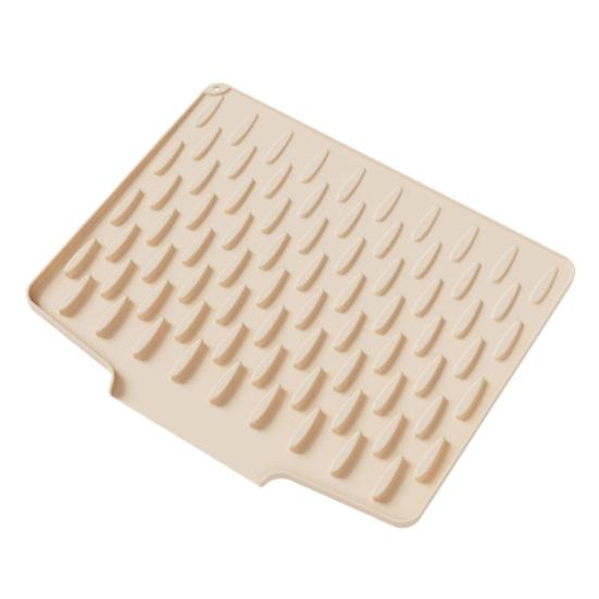 Коврик для сушки посуды Силиконовый Термостойкий Коврик на столешницу Нескользящий Кухонный коврик для сушки Защищает поверхности Предотвращает скопление воды для раковины