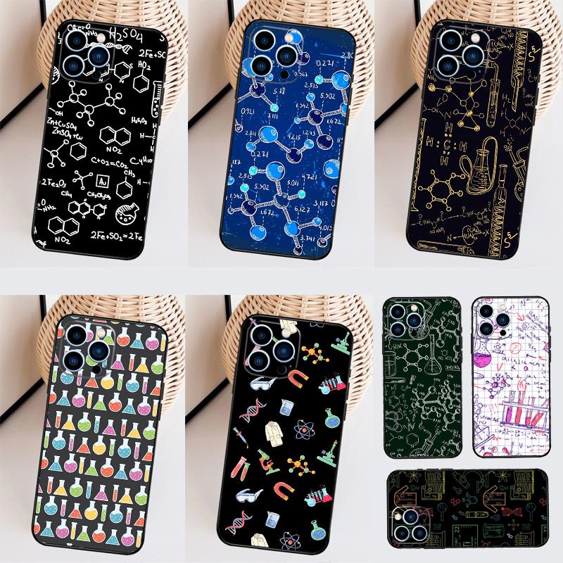 Кейс для Samsung Galaxy S26 S25 S24 S20 S21 S22 S23 Ultra S10 Plus S25 FE с рисунком по химии. Задняя крышка.