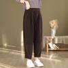 Chenille Harem Women's New Autumn and Winter Loose High-waisted Straight Corduroy Casual Pants