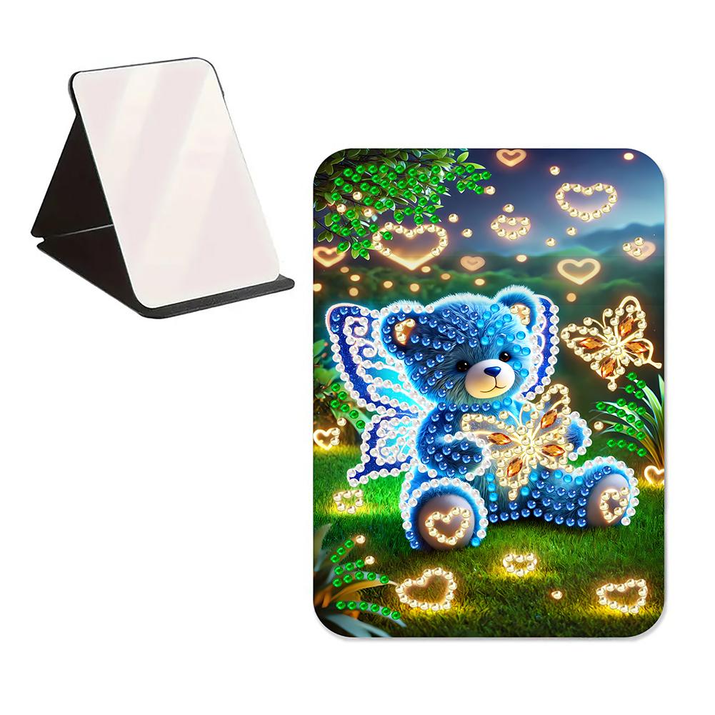 Алмазная мозаика своими руками, блестящее зеркало с кристаллами, стразы специальной формы, косметическое зеркало, настольное зеркало для путешествий на открытом воздухе, походов, пикника