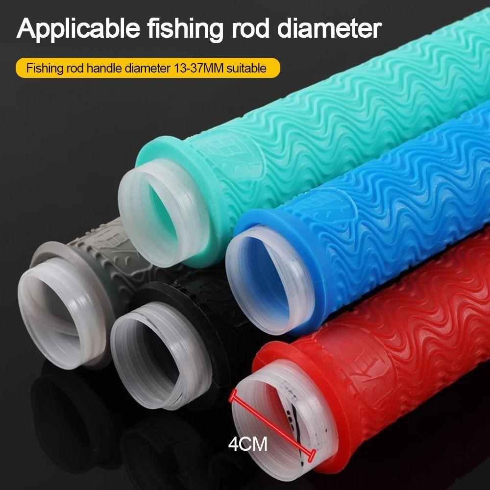 Silicone Fishing Rod Handle Wrap Non Slip Hand Pole Grips Heat Shrink Tube Fishing Rod Grip