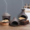 Ручная работа Держатель для Palo Santo с поддоном из фиолетовой глины для шалфея и благовоний Декор для дома Подарок Идеально для йоги (Без благовоний)