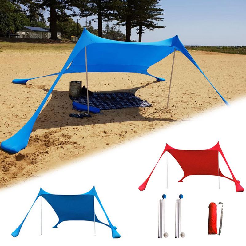 Beach Sun Shade UV Resistant Camp Bed Tent Sun Shelter Canopy Garden House with Storage Bag for Camping Fishing